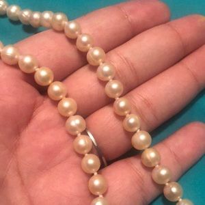 Heavy Faux Pearl Necklace